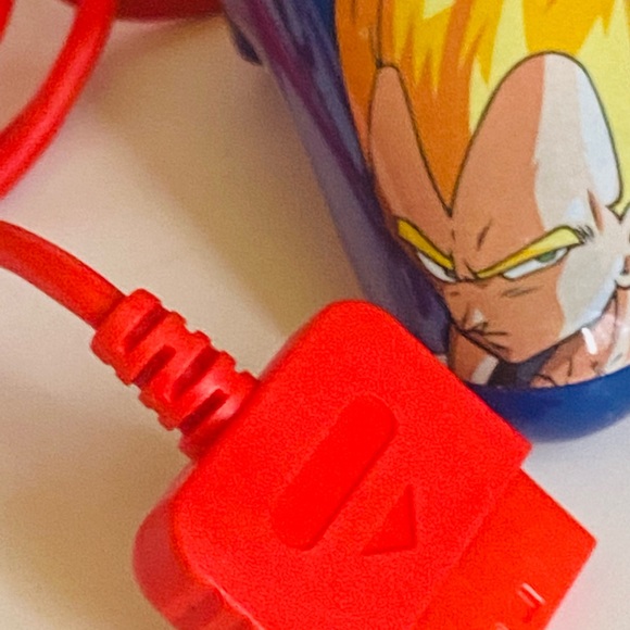 DRAGON BALL Z SONY PLAYSTATION 2 CONTROLLER SS VEGETA RARE SUPER SAIYAN PS2 - Picture 4 of 8